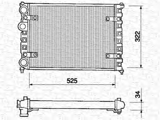 Radiator racire motor