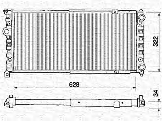 Radiator racire motor