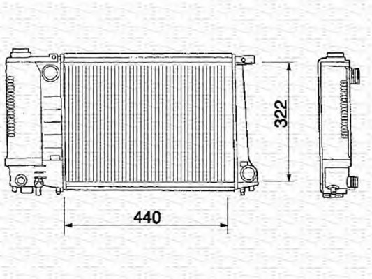 Radiator racire motor