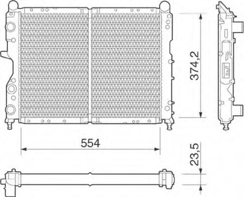 Radiator racire motor