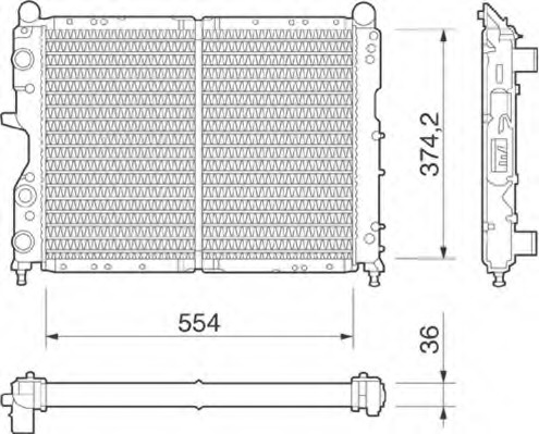 Radiator racire motor