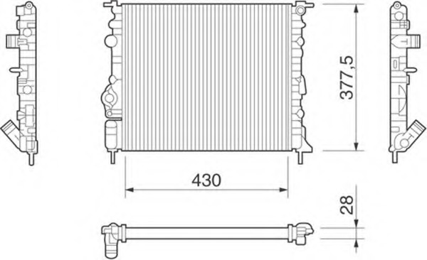 Radiator racire motor