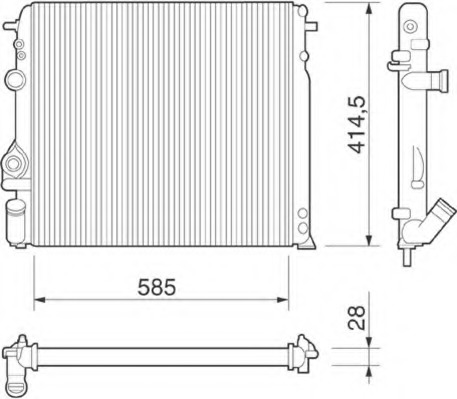 Radiator racire motor