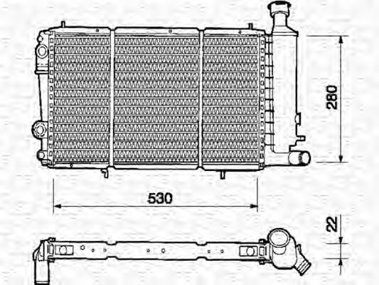 Radiator racire motor