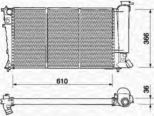 Radiator racire motor