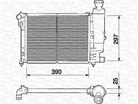 Radiator racire motor