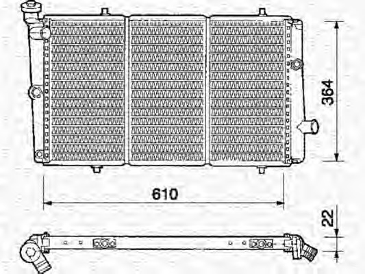 Radiator racire motor