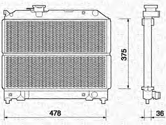 Radiator racire motor