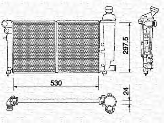 Radiator racire motor