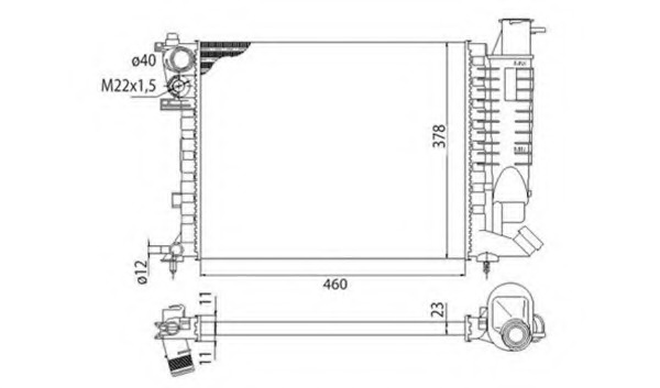 Radiator racire motor