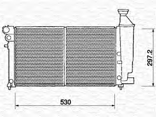 Radiator racire motor