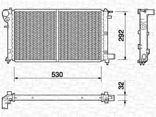 Radiator racire motor