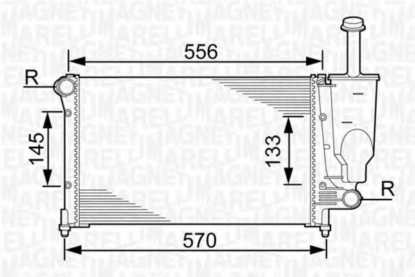 Radiator racire motor