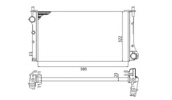 Radiator racire motor