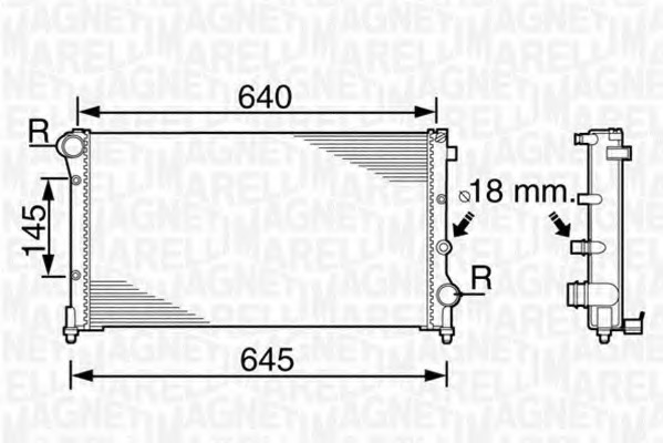 Radiator racire motor