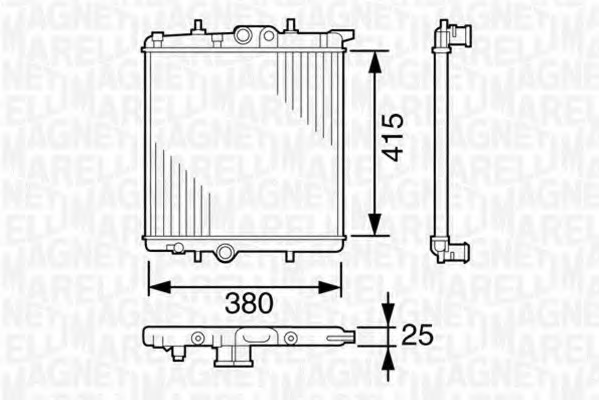 Radiator racire motor