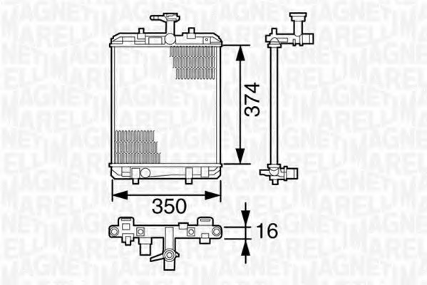 Radiator racire motor