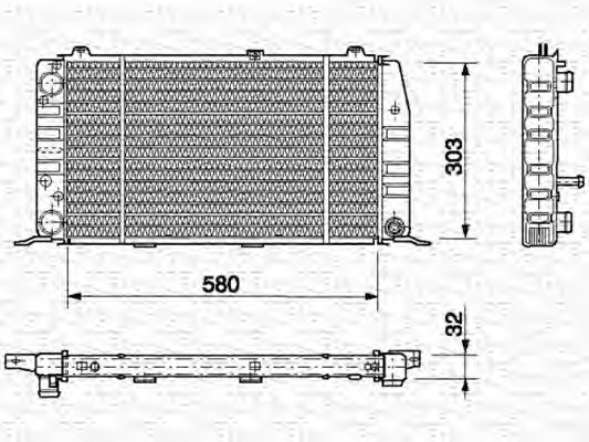 Radiator racire motor