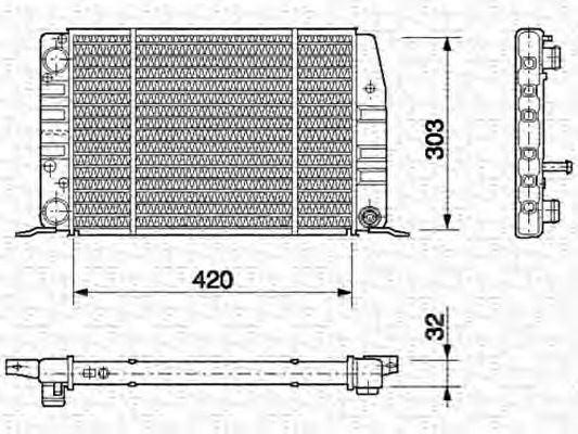 Radiator racire motor