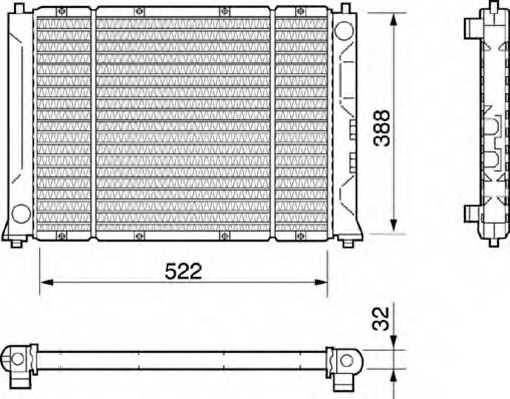 Radiator racire motor