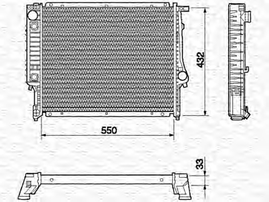 Radiator racire motor