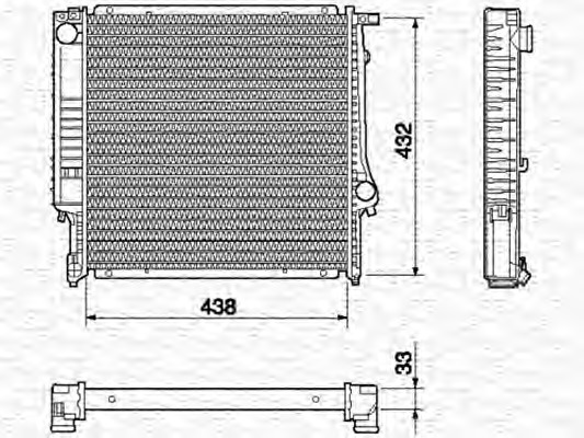 Radiator racire motor