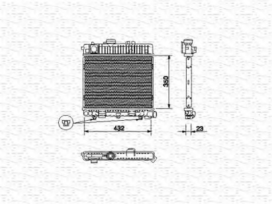 Radiator racire motor