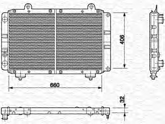 Radiator racire motor