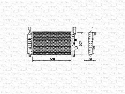 Radiator racire motor