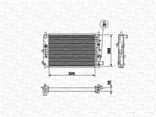 Radiator racire motor