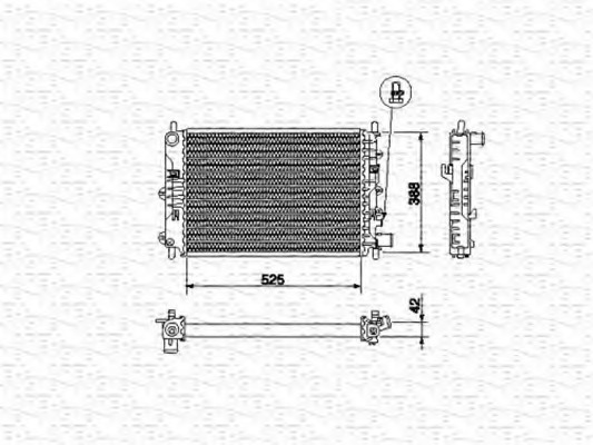 Radiator racire motor