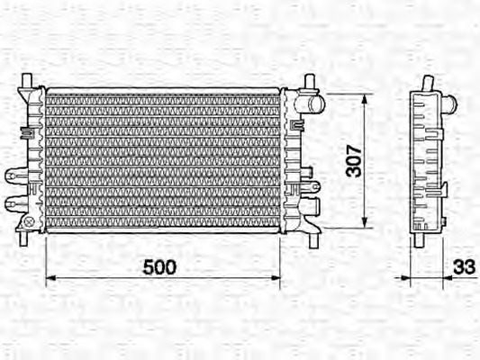 Radiator racire motor