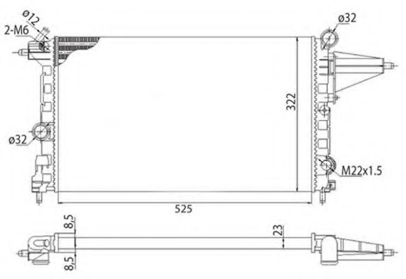 Radiator racire motor