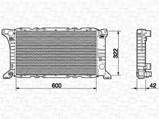 Radiator racire motor