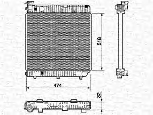 Radiator racire motor