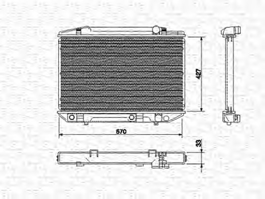 Radiator racire motor