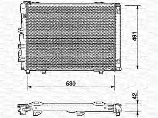 Radiator racire motor