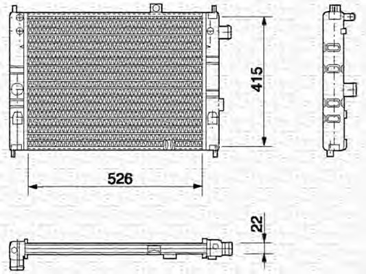 Radiator racire motor