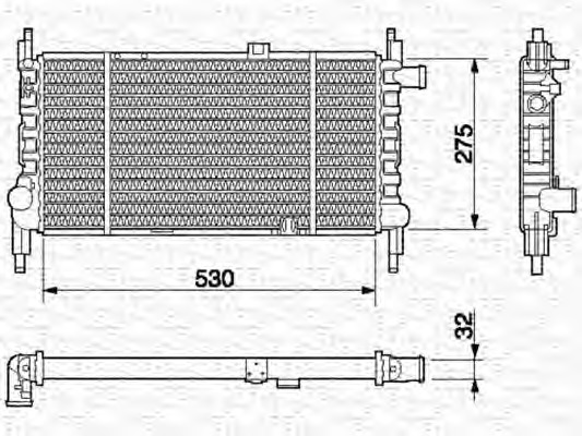 Radiator racire motor