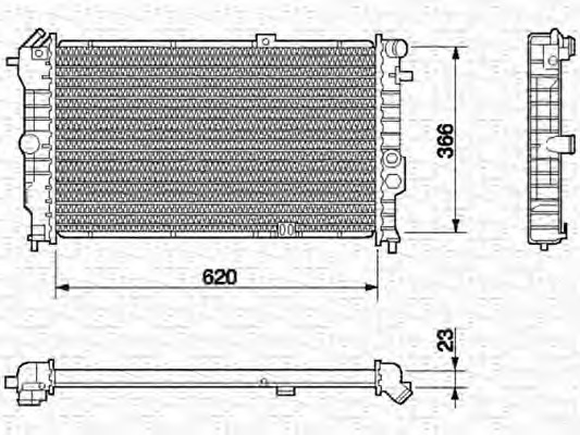 Radiator racire motor