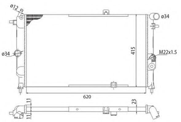 Radiator racire motor