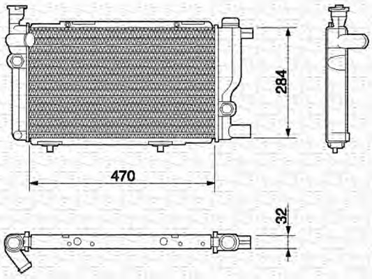 Radiator racire motor