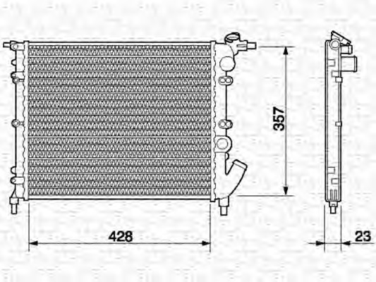 Radiator racire motor