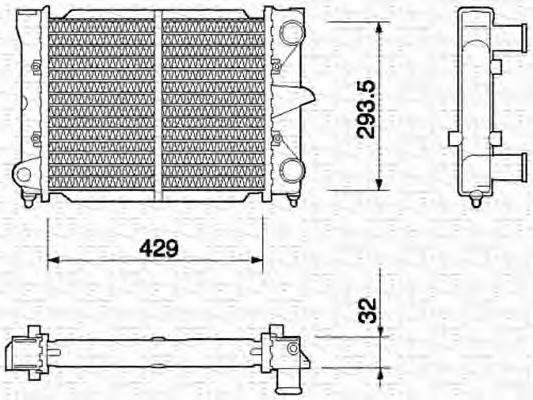 Radiator racire motor