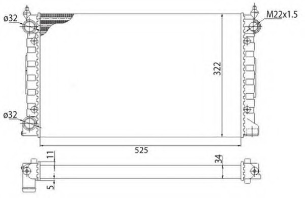 Radiator racire motor