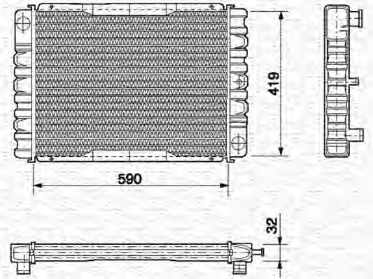 Radiator racire motor