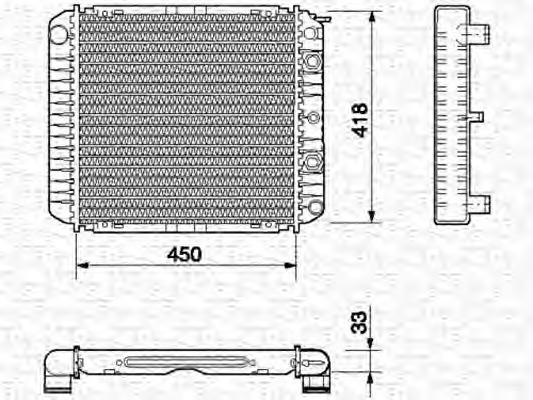 Radiator racire motor