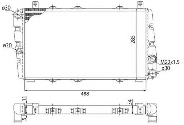 Radiator racire motor