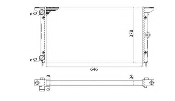 Radiator racire motor