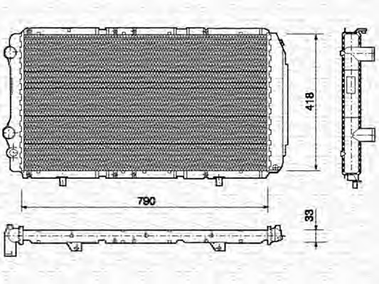 Radiator racire motor